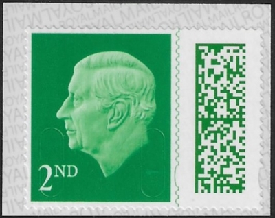 V5010 2nd green M25L MEIL (from booklet) U/M (MNH V5010 2nd green M25L MEIL (from booklet) U/M (MNH