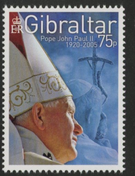 2005 Gibraltar SG.1142 Pope John Paul U/M (MNH) 2005 Gibraltar SG.1142 Pope John Paul U/M (MNH)