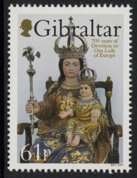 2009 Gibraltar SG.1316 700th Anniv of Our Lady of Europe U/M (MNH) 2009 Gibraltar SG.1316 700th Anniv of Our Lady of Europe U/M (MNH)