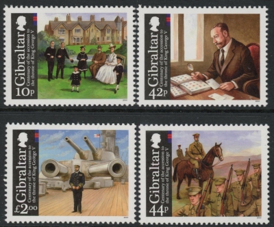 2010 Gibraltar SG.1355-8 Cent of Accession of KGV Set of 4 values U/M (MNH) 2010 Gibraltar SG.1355-8 Cent of Accession of KGV Set of 4 values U/M (MNH)