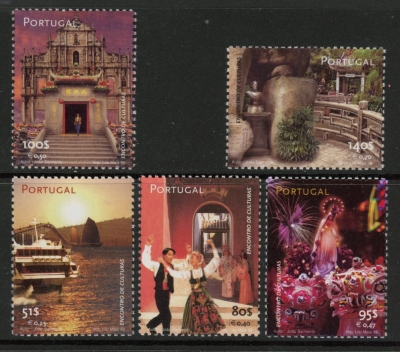 1999 Portugal SG.2714-8 Meeting of Cultures Set of 5 values U/M (MNH) 1999 Portugal SG.2714-8 Meeting of Cultures Set of 5 values U/M (MNH)