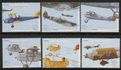 1999 Portugal SG.2719-24 Military Aeronautics Set of 6 values U/M (MNH) 1999 Portugal SG.2719-24 Military Aeronautics Set of 6 values U/M (MNH)