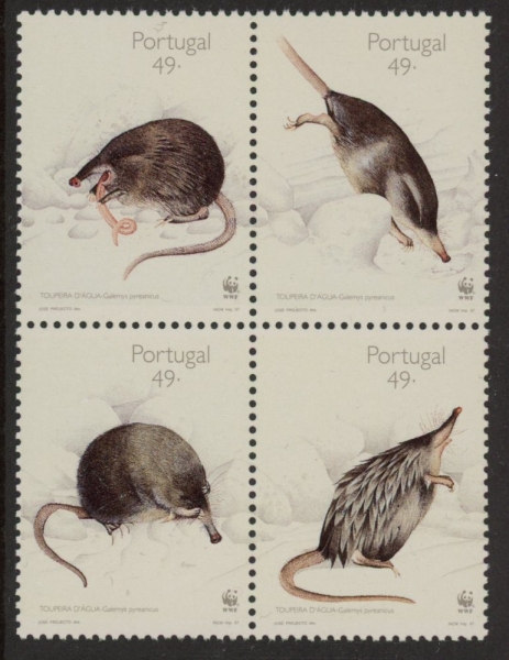 1998 Portugal SG.2550-3 Pyrenean Set of 4 values U/M (MNH) 1998 Portugal SG.2550-3 Pyrenean Set of 4 values U/M (MNH)