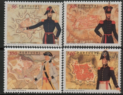 1998 Portugal SG.2603-6 Military Engineering Set of 4 values U/M (MNH) 1998 Portugal SG.2603-6 Military Engineering Set of 4 values U/M (MNH)