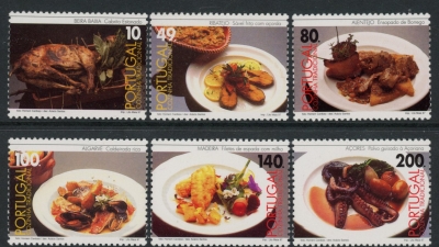 1997 Portugal SG.2569-74 Traditional Portugese Dishes Set of 6 values U/M (MNH) 1997 Portugal SG.2569-74 Traditional Portugese Dishes Set of 6 values U/M (MNH)
