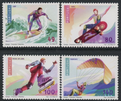 1997 Portugal SG.1556-9 Adventure Sports Set of 4 values U/M (MNH) 1997 Portugal SG.1556-9 Adventure Sports Set of 4 values U/M (MNH)