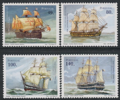 1997 Portugal SG.2544-7 Sailing Ships Set of 4 values U/M (MNH) 1997 Portugal SG.2544-7 Sailing Ships Set of 4 values U/M (MNH)
