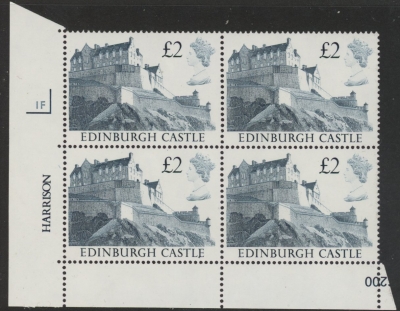 UK3 (SG.1412) £2  cylinder Block of 4 cylinder 1F Harrison  U/M (MNH) UK3 (SG.1412) £2  cylinder Block of 4 cylinder 1F Harrison  U/M (MNH)