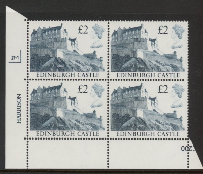 UK3 (SG.1412) £2  cylinder Block of 4 cylinder 2M Harrison  U/M (MNH) UK3 (SG.1412) £2  cylinder Block of 4 cylinder 2M Harrison  U/M (MNH)
