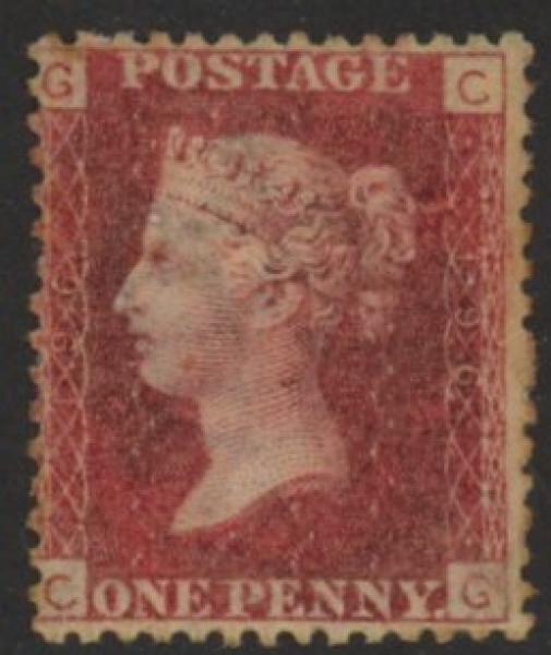 SG.43 1d rose red. corner letters 'CG' Plate 196 mint Original Gum SG.43 1d rose red. corner letters 'CG' Plate 196 mint Original Gum