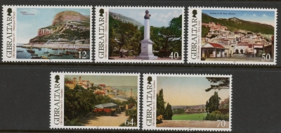 2014 Gibraltar SG.1571-5 Old Views Set of 5 values U/M (MNH 2014 Gibraltar SG.1571-5 Old Views Set of 5 values U/M (MNH