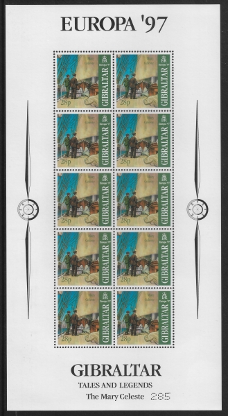 1997 Gibraltar SG.793-6 EUROPA. 'Tales & Legends' sheetlets (4) U/M (MNH) 1997 Gibraltar SG.793-6 EUROPA. 'Tales & Legends' sheetlets (4) U/M (MNH)