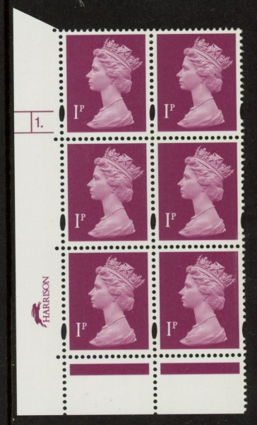 Y1667 (U69B) 1p crimson. Harrison/DLR 2B blue fluor. PVA. bluish Cyld. 1 dot. phos 47 U/M (MNH) Y1667 (U69B) 1p crimson. Harrison/DLR 2B blue fluor. PVA. bluish Cyld. 1 dot. phos 47 U/M (MNH)