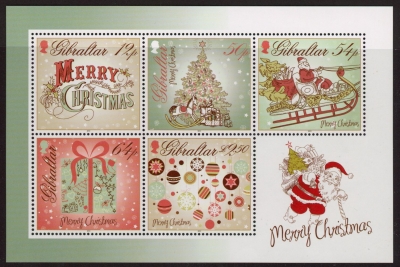 2013 Gibraltar - MS.1543. Christmas mini sheet U/M(MNH) 2013 Gibraltar - MS.1543. Christmas mini sheet U/M(MNH)