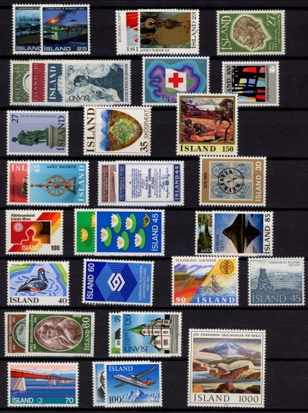 Iceland 1975-80 Complete Sets Total Cat. £78.00 U/M (MNH) Iceland 1975-80 Complete Sets Total Cat. £78.00 U/M (MNH)