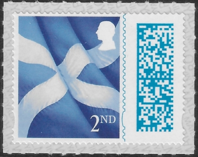 S 184 King Charles III 2nd Flag (Bar Code/Data Matrix) Litho ISP/Cartor. U/M (MNH) S 184 King Charles III 2nd Flag (Bar Code/Data Matrix) Litho ISP/Cartor. U/M (MNH)