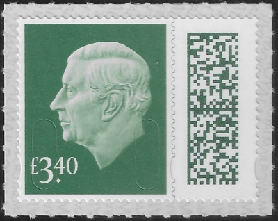 V5031 £3.40 grey- green M25L MAIL (from sheet) U/M (MNH V5031 £3.40 grey- green M25L MAIL (from sheet) U/M (MNH
