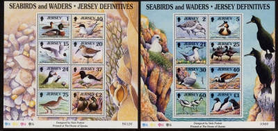 1997 Jersey MS.806 Birds 4 sheets U/M (MNH) 1997 Jersey MS.806 Birds 4 sheets U/M (MNH)