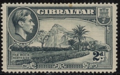 1938 Gibraltar SG.124 2d grey Mounted Mint Cat. £32.00 1938 Gibraltar SG.124 2d grey Mounted Mint Cat. £32.00