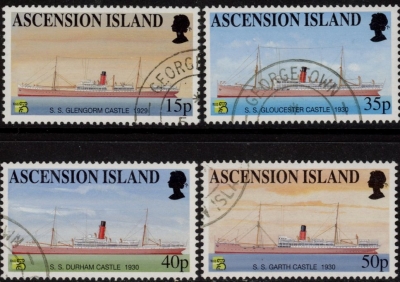 1999 Ascension. SG.765-8 World Stamp Expo. Melbourne (ships) set 4 values Vfu. 1999 Ascension. SG.765-8 World Stamp Expo. Melbourne (ships) set 4 values Vfu.