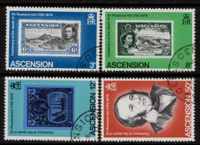1979 Ascension SG254-7 Death Centenary of Sir Rowland Hill Set of 4 Values VFU 1979 Ascension SG254-7 Death Centenary of Sir Rowland Hill Set of 4 Values VFU