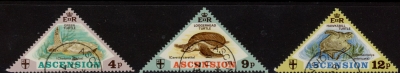 1973 Ascension. SG.171-3 Turtles. set of 3 values Vfu. 1973 Ascension. SG.171-3 Turtles. set of 3 values Vfu.