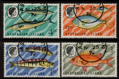 1970 Ascension SG126-9 Fish (3rd Series) Set of 4 values VFU 1970 Ascension SG126-9 Fish (3rd Series) Set of 4 values VFU