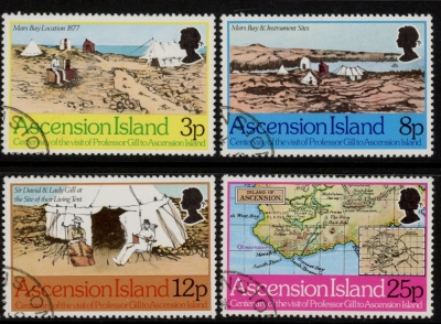 1979 Ascension SG229-32 Centenary of Visit of Professot Gill Set of 4 Values VFU 1979 Ascension SG229-32 Centenary of Visit of Professot Gill Set of 4 Values VFU