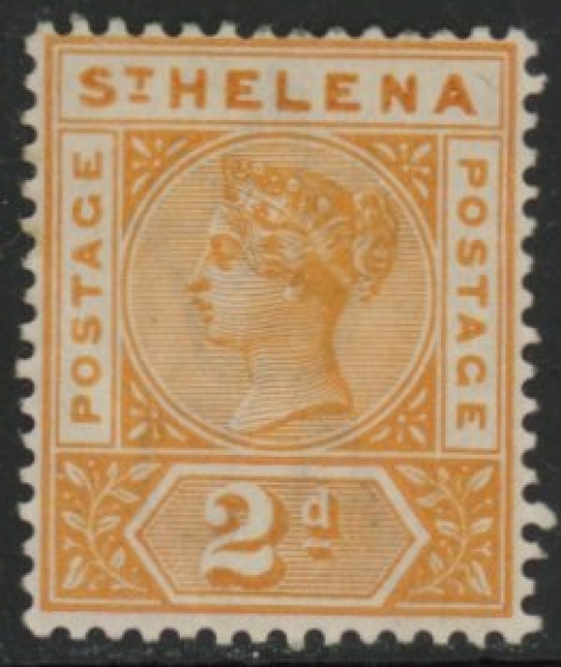 1890 St Helena SG.49 2d orange-yellow. U/M (MNH) 1890 St Helena SG.49 2d orange-yellow. U/M (MNH)