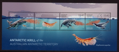 2025 AAT MS.357 Antarctic Krill Mini Sheet U/M (MNH) 2025 AAT MS.357 Antarctic Krill Mini Sheet U/M (MNH)