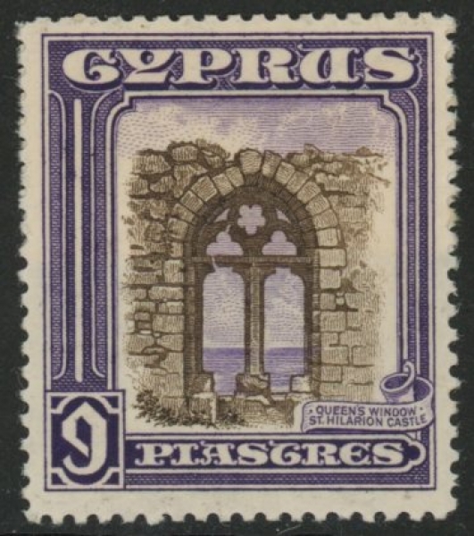 1934 Cyprus KGV SG.141 9pi sepia & violet U/M (MNH) 1934 Cyprus KGV SG.141 9pi sepia & violet U/M (MNH)