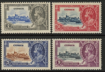 1935 Cyprus SG.144-7 KGV Silver Jubilee M/M 1935 Cyprus SG.144-7 KGV Silver Jubilee M/M