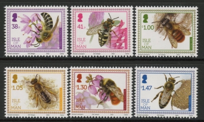 2012 Isle of Man SG/1767-72 Bee Fauna Set of 6 values U/M (MNH) 2012 Isle of Man SG/1767-72 Bee Fauna Set of 6 values U/M (MNH)