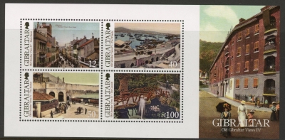 2014 Gibraltar MS.1576 Old Views 4th Series Mini Sheet U/M (MNH) 2014 Gibraltar MS.1576 Old Views 4th Series Mini Sheet U/M (MNH)