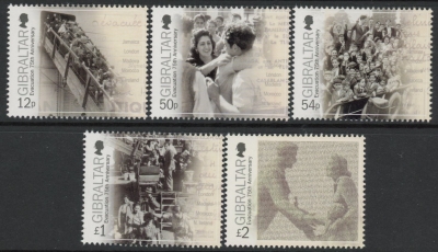 2014 Gibraltar Evacuation Set of 6 values U/M (MNH) 2014 Gibraltar Evacuation Set of 6 values U/M (MNH)