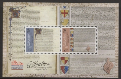 2015 Gibraltar - Magna Carta Mini Sheet U/M (MNH) 2015 Gibraltar - Magna Carta Mini Sheet U/M (MNH)