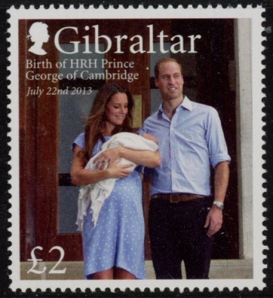 2013 Gibraltar SG.1530 Birth of Prince George U/M(MNH) 2013 Gibraltar SG.1530 Birth of Prince George U/M(MNH)