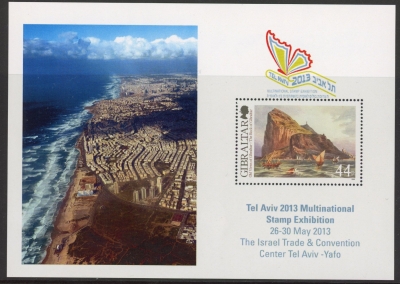 2013 Gibraltar MS.1508a Tel Aviv Stamp Exhibition Mini Sheet U/M (MNH) 2013 Gibraltar MS.1508a Tel Aviv Stamp Exhibition Mini Sheet U/M (MNH)