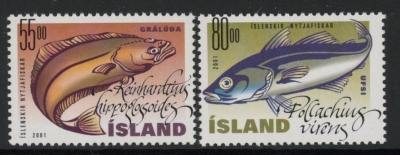 2001 Iceland SG.983-4 Fish (4) Set of 2 values U/M (MNH) 2001 Iceland SG.983-4 Fish (4) Set of 2 values U/M (MNH)