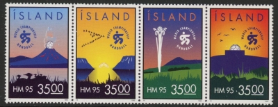 1995 Iceland SG.836a Handball Championship Set of 4 values U/M (MNH) 1995 Iceland SG.836a Handball Championship Set of 4 values U/M (MNH)