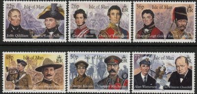 2000 IOM SG.887-92 Mann at War Set of 6 values (Face Value £2.59) U/M (MNH) 2000 IOM SG.887-92 Mann at War Set of 6 values (Face Value £2.59) U/M (MNH)