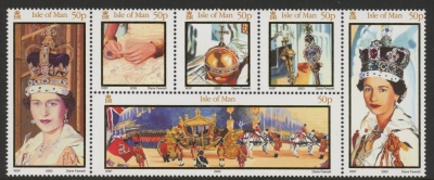 2003 IOM SG.1061-6 50th Anniv of Coronation Set of 6 values. (face value £3.00) U/M (MNH) 2003 IOM SG.1061-6 50th Anniv of Coronation Set of 6 values. (face value £3.00) U/M (MNH)
