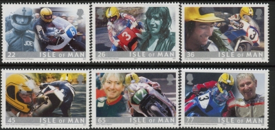 2001 IOM SG.936-41 Joey Dunlop Set of 6 values. (face value £2.71) U/M (MNH) 2001 IOM SG.936-41 Joey Dunlop Set of 6 values. (face value £2.71) U/M (MNH)