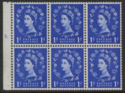 SB26 Edward Crown 6 x 1d, upright wmk. perf I/eb cyld. F3 dot(good perfs). U/M (MNH) SB26 Edward Crown 6 x 1d, upright wmk. perf I/eb cyld. F3 dot(good perfs). U/M (MNH)