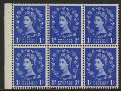 SB20 Tudor Crown 6 x 1d, upright wmk. perf I good perfs.U/M (MNH) SB20 Tudor Crown 6 x 1d, upright wmk. perf I good perfs.U/M (MNH)