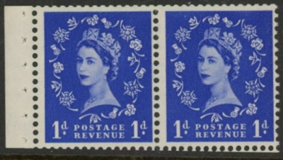 SB22 Tudor Crown 2x1d. wmk. upright. perf I (good perfs.) U/M (MNH) SB22 Tudor Crown 2x1d. wmk. upright. perf I (good perfs.) U/M (MNH)
