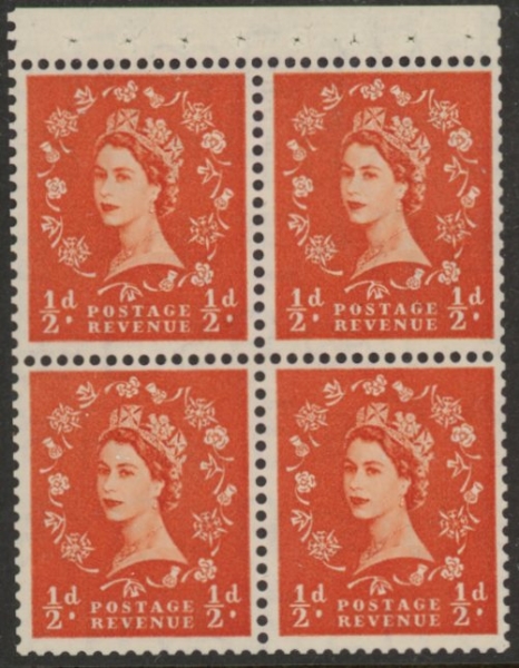 SB5 Edward Crown 4x½d, wmk. upright perf P (good perfs) U/M (MNH) SB5 Edward Crown 4x½d, wmk. upright perf P (good perfs) U/M (MNH)