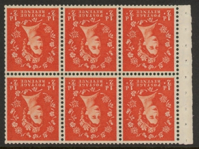 SB14a Crowns. 6x½d, graphite lines. wmk. inverted. perf I (good perfs) U/M (MNH) SB14a Crowns. 6x½d, graphite lines. wmk. inverted. perf I (good perfs) U/M (MNH)