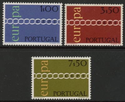 1971 Portugal SG.1413-5 Europa Set of 3 values U/M (MNH) 1971 Portugal SG.1413-5 Europa Set of 3 values U/M (MNH)