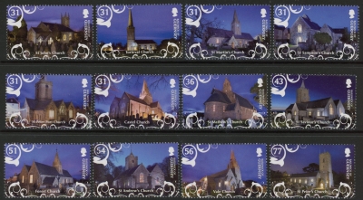 2009 Guernsey SG.1308-9 Christmas Churches Set of 12 values U/M (MNH) 2009 Guernsey SG.1308-9 Christmas Churches Set of 12 values U/M (MNH)